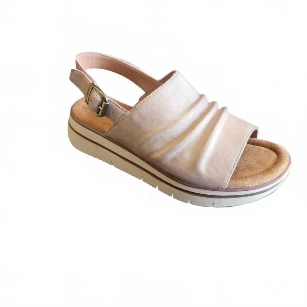 NEW SALVIA women's alice sandals in sand sheep